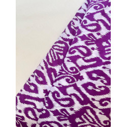 PURPLE GEOMETRIC PRINT LONG STRAIGHT KURTI