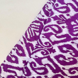 PURPLE GEOMETRIC PRINT LONG STRAIGHT KURTI