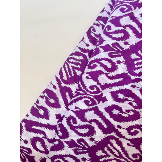 PURPLE GEOMETRIC PRINT LONG STRAIGHT KURTI