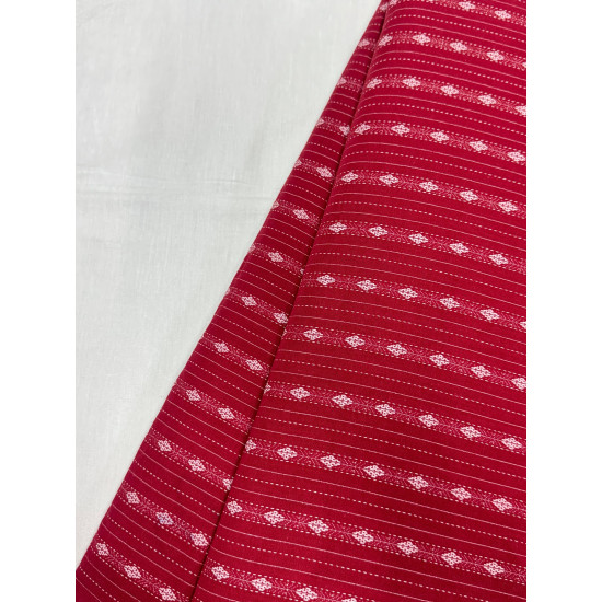 RED MOTIF KANTHA KURTA BOTTOM SET