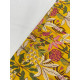 BRIGHT YELLOW FLORAL PRINT SHORT STRAIGHT KURTI