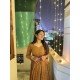 BROWN CHIKANKARI UMBRELLA GHER KURTI BROWN CHIKANKARI UMBRELLA GHER KURTI