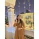 BROWN CHIKANKARI UMBRELLA GHER KURTI BROWN CHIKANKARI UMBRELLA GHER KURTI
