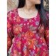 RANI FLORAL GOLDEN FOIL MODAL CHANDERI UMBRELLA GHER KURTI RANI FLORAL GOLDEN FOIL MODAL CHANDERI UMBRELLA GHER KURTI