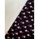 BLACK SMALL PRINT SHORT STRAIGHT KURTI