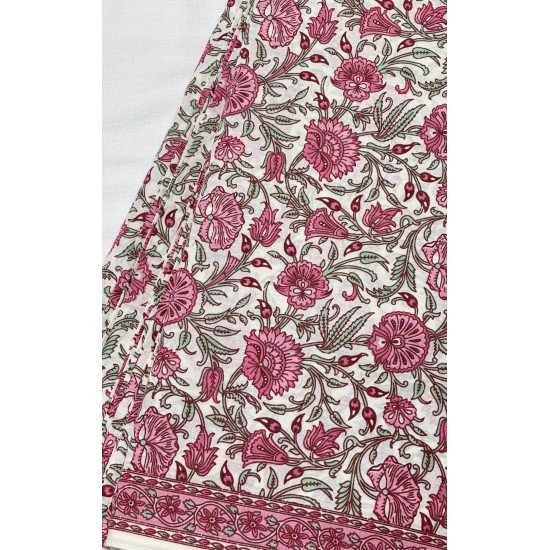 WHITE PINK FLORAL MOTIFS KIDS FROCK WHITE PINK FLORAL MOTIFS KIDS FROCK