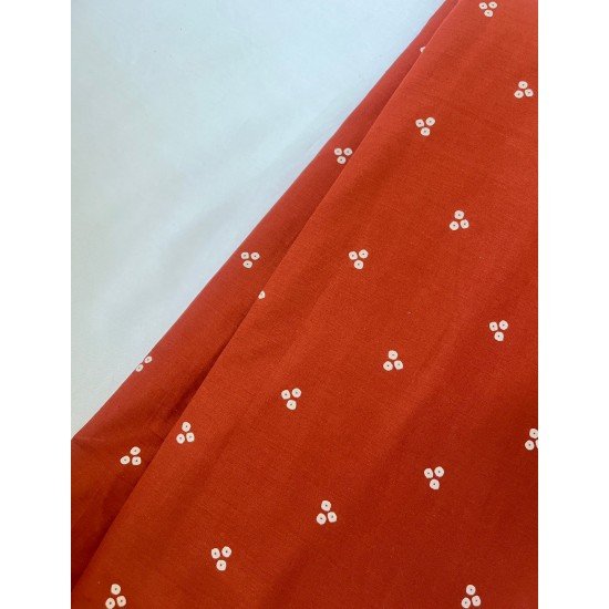RUST LITTLE MOTIFS LONG STRAIGHT KURTI RUST LITTLE MOTIFS LONG STRAIGHT KURTI