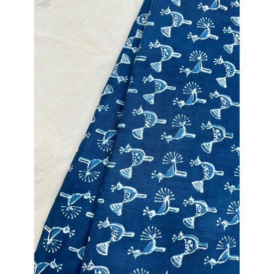 INDIGO LITTLE PEACOCK MOTIF NIGHT SET INDIGO LITTLE PEACOCK MOTIF NIGHT SET