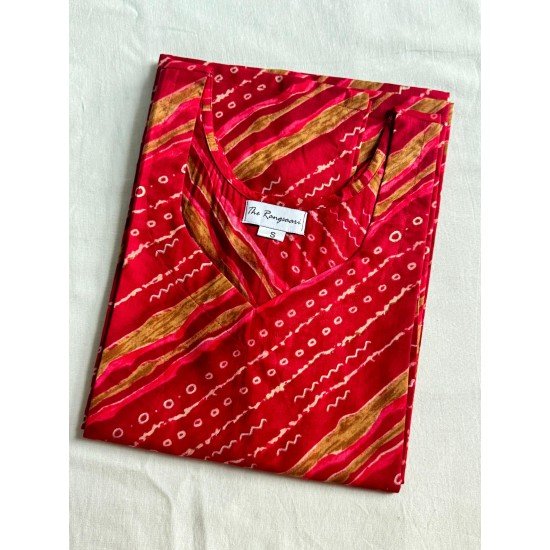RANI LEHARIYA GOLDEN FOIL LONG STRAIGHT KURTI RANI LEHARIYA GOLDEN FOIL LONG STRAIGHT KURTI
