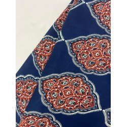 BLUE MAROON MOTIF MOONCHILD DRESS