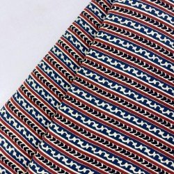 BLUE MAROON STRIPES VEST TOP
