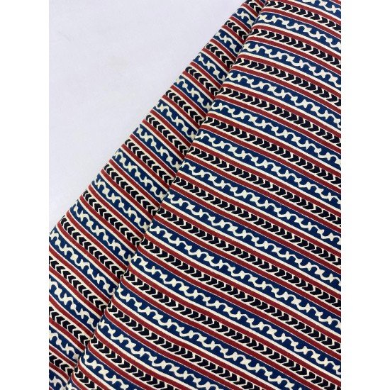 BLUE MAROON STRIPES KURTA BOTTOM SET BLUE MAROON STRIPES KURTA BOTTOM SET