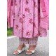 PINK FLOWERS MOTIF GOLDEN FOIL SABAH SET