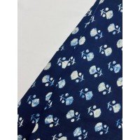 INDIGO LITTLE MOTIFS SUPER SHORT STRAIGHT KURTI 