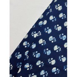 INDIGO LITTLE MOTIFS SUPER SHORT STRAIGHT KURTI 