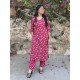 BLUE MAROON KURTA BOTTOM SET
