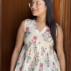 RANI LEHARIYA GOLDEN FOIL CLAIRE TOP