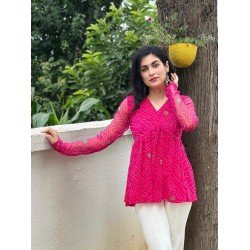 RANI BANDHANI GEORGETTE CLAIRE TOP