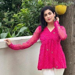 RANI BANDHANI GEORGETTE CLAIRE TOP