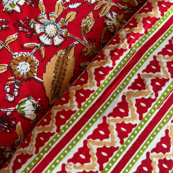 RED FLORAL KURTA PANT SET