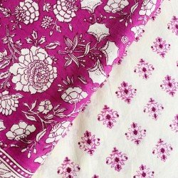PURPLE FLORAL KURTA PANT SET