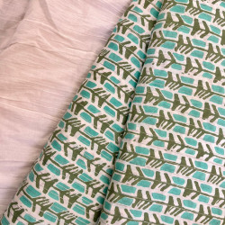 PASTEL GREEN PRINT SABAH SET