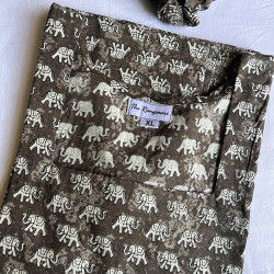 LITTLE HAATHI MOTIF LONG STRAIGHT KURTI