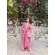 LIGHT PINK FLORAL MOTIF AFGHANI SET