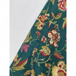DARK GREEN FLORAL MOTIF AFGHANI SET